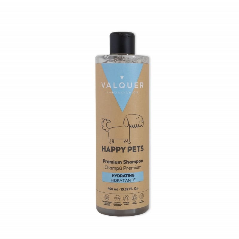 HAPPY PETS CHAMPU VEGAN HIDRATANTE 400ML