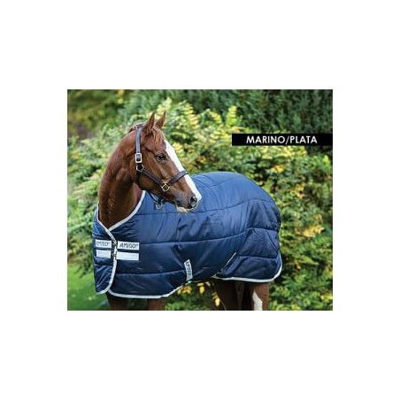 MANTA CABALLO AMIGO INSULATOR MEDIUM MARINO/PLATA 145X198