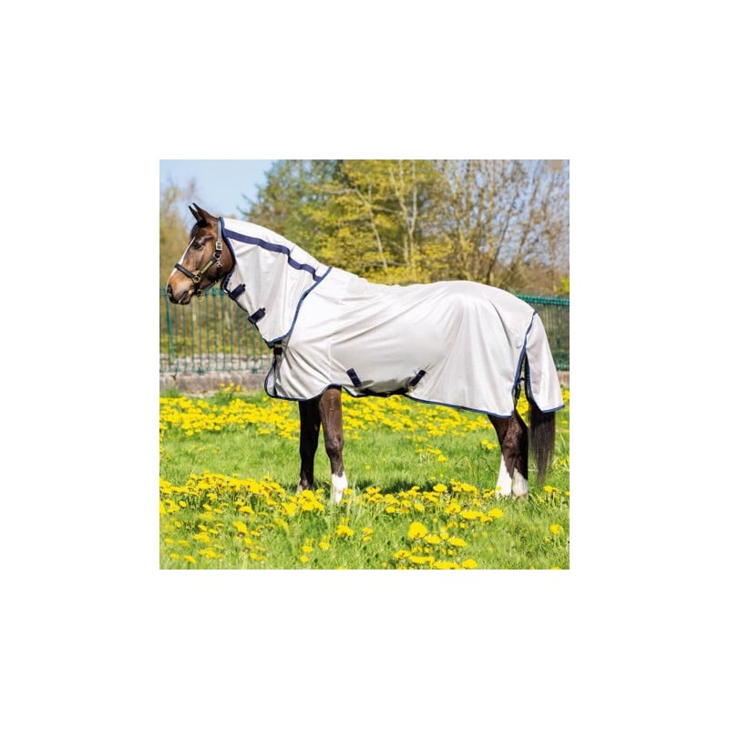 MANTA ANTIMOSCAS C/CUBRECUELLO MIO BRONZ/MARIN 5´6/115/168