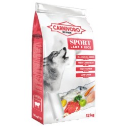 CARNIVORO SPORT CORDERO ARROZ 12KG