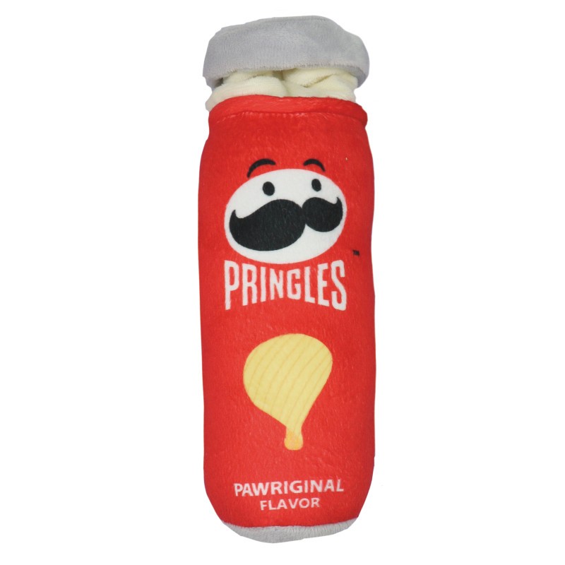 PRINGLES SQUEAKER DOG PLUSH 26X7CM