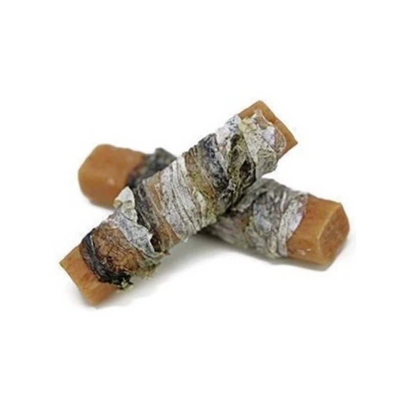 TIRA SALMON ENVUELTA CON PIEL DE SALMON 500GR