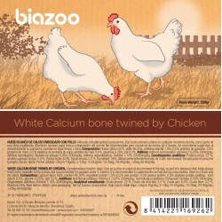 HUESO DE CALCIO ENVUELTO CON POLLO 500GR