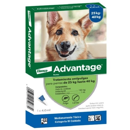 ADVANTAGE 400 PERRO (+25KG) 4 PIPETAS