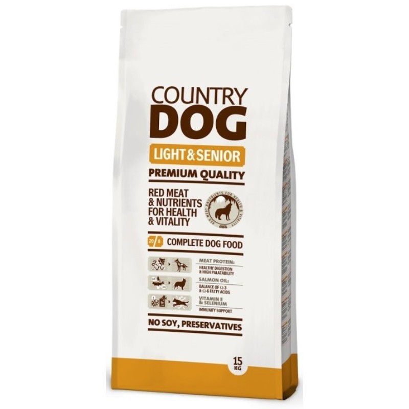 COUNTRY DOG LIGHT & SENIOR 15KG