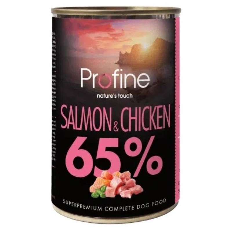 PROFINE LATA 65% SALMON & CHICKEN 6X400GR